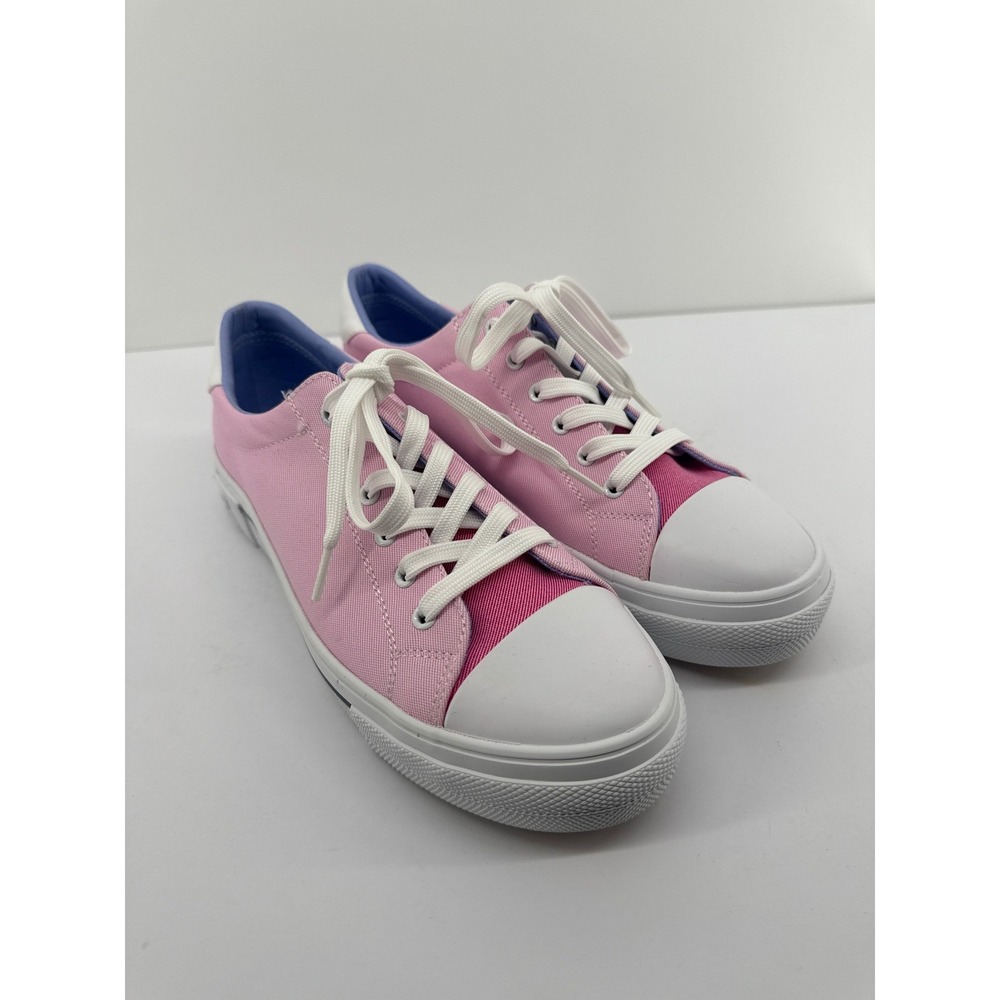 Tommy Hilfiger Pink Canvas Low Top Sneakers/Shoe Women's Size 10M Casual Shoes